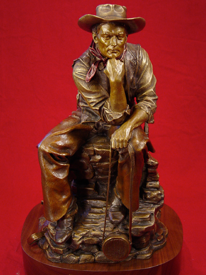 COWBOY THINKER Bronze