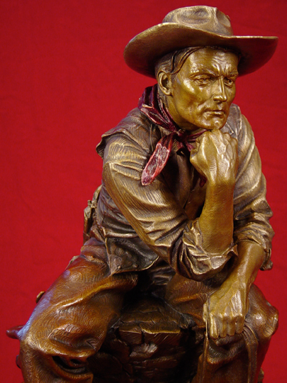 COWBOY THINKER Bronze