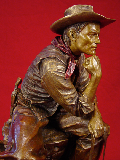 COWBOY THINKER Bronze