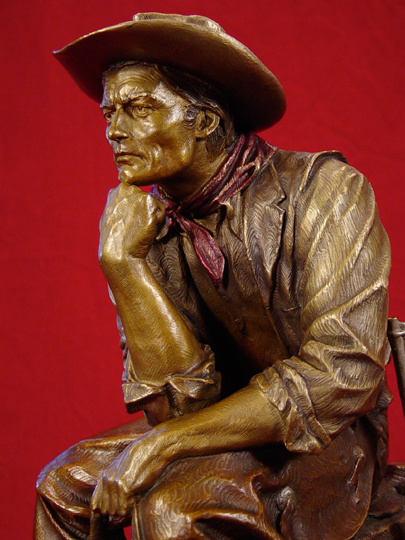 COWBOY THINKER Bronze