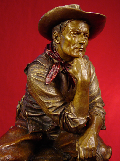 COWBOY THINKER Bronze