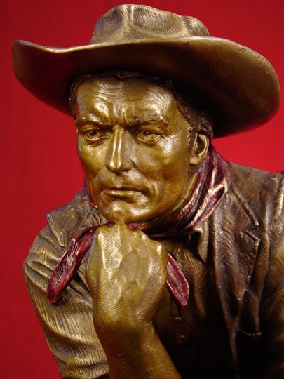 COWBOY THINKER Bronze