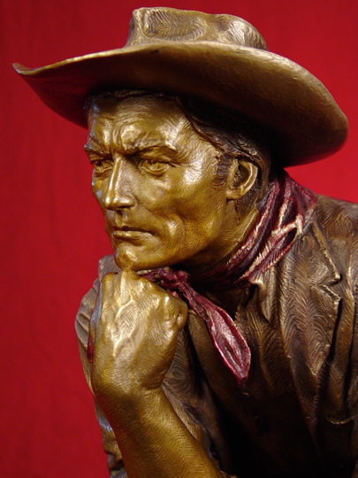 COWBOY THINKER Bronze