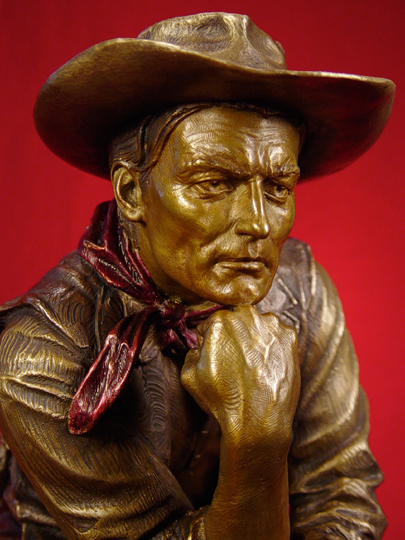 COWBOY THINKER Bronze