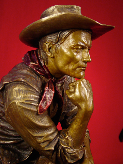 COWBOY THINKER Bronze