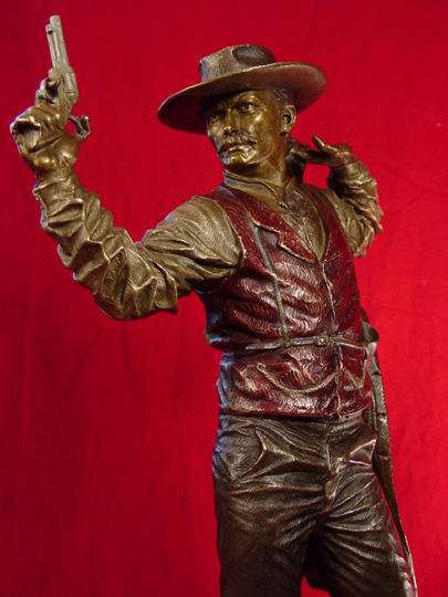 Doc Holliday with Cocked Gun Bronze