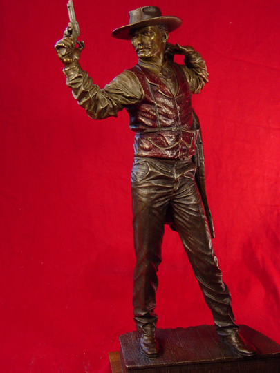 Doc Holliday with Cocked Gun Bronze