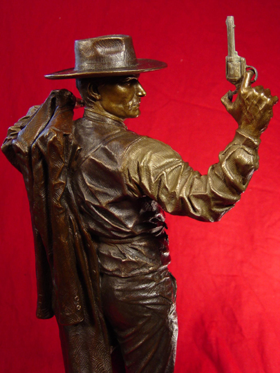 Doc Holliday with Cocked Gun Bronze