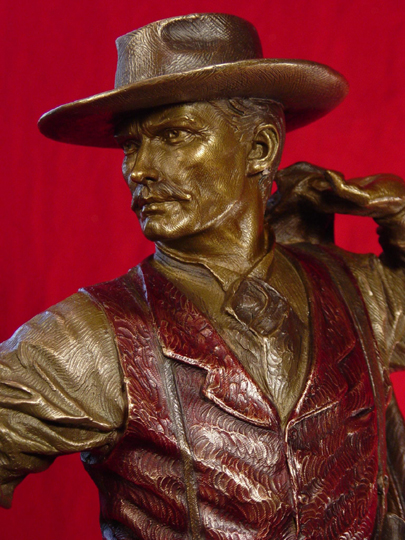 Doc Holliday with Cocked Gun Bronze