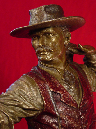 Doc Holliday with Cocked Gun Bronze