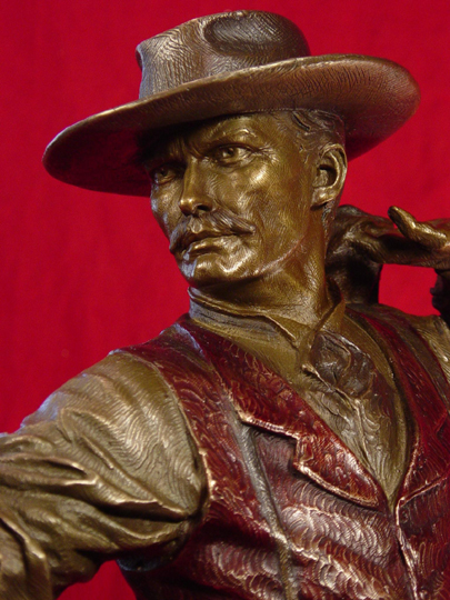 Doc Holliday with Cocked Gun Bronze