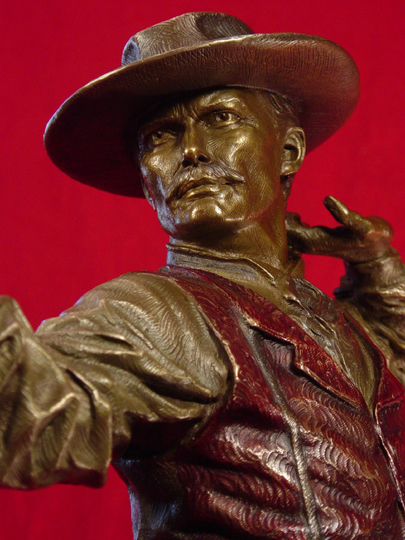 Doc Holliday with Cocked Gun Bronze