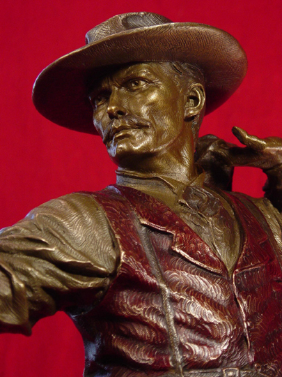 Doc Holliday with Cocked Gun Bronze