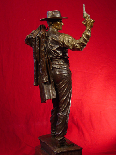 Doc Holliday with Cocked Gun Bronze