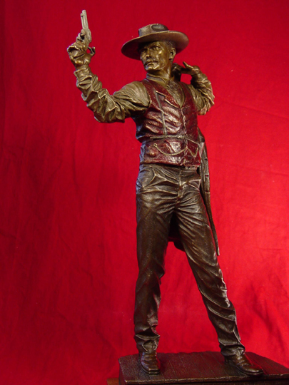 Doc Holliday with Cocked Gun Bronze