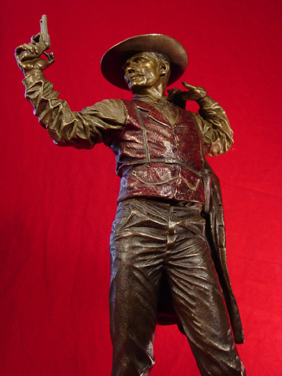 Doc Holliday with Cocked Gun Bronze