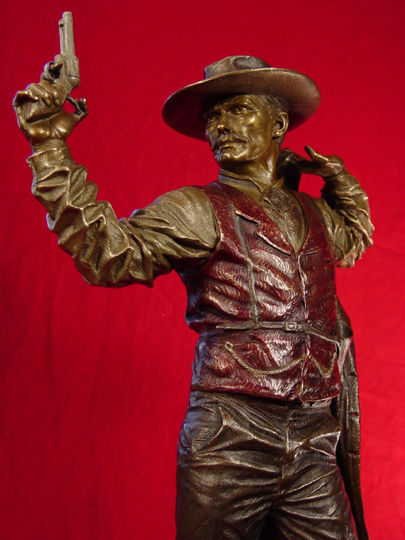 Doc Holliday with Cocked Gun Bronze