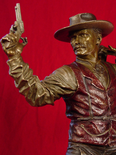 Doc Holliday with Cocked Gun Bronze