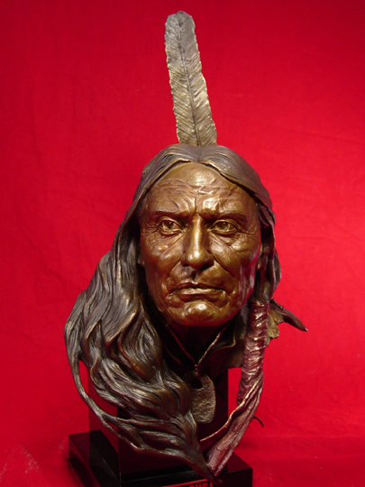 Red Cloud Bronze Sculpture