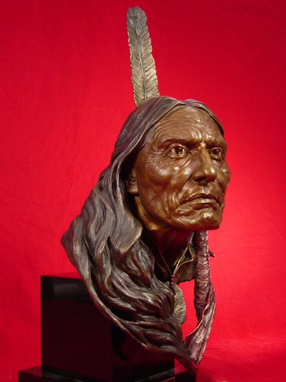 Red Cloud Bronze Sculpture