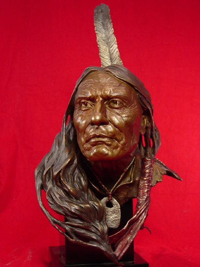 Red Cloud Bronze Sculpture