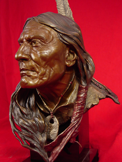 Red Cloud Bronze Sculpture