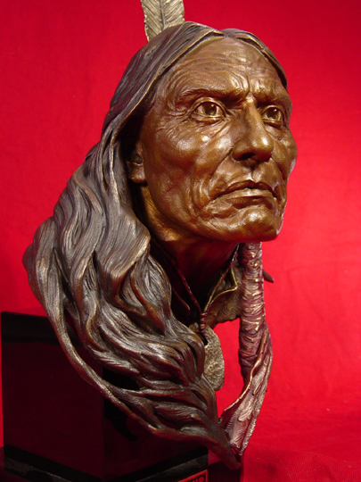 Red Cloud Bronze Sculpture