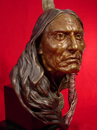 Red Cloud Bronze Sculpture