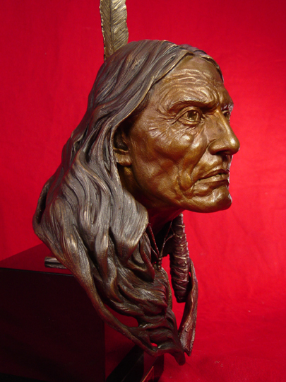 Red Cloud Bronze Sculpture