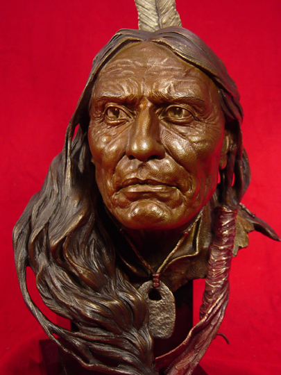 Red Cloud Bronze Sculpture