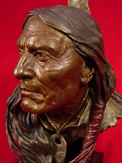 Red Cloud Bronze Sculpture