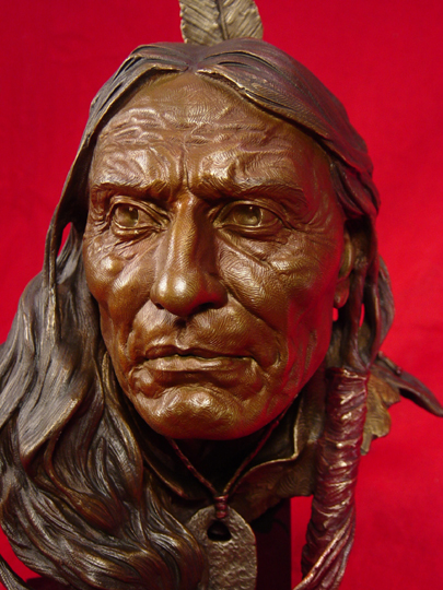 Red Cloud Bronze Sculpture