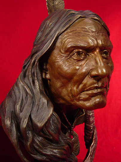 Red Cloud Bronze Sculpture