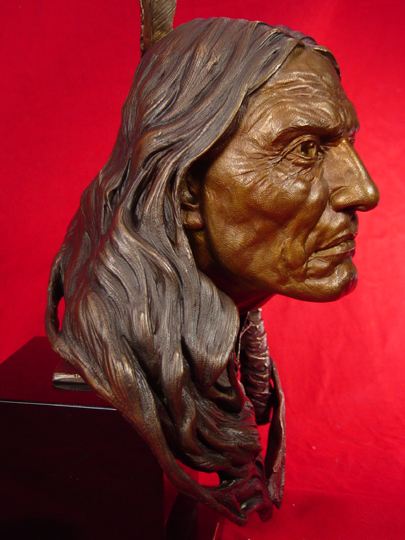 Red Cloud Bronze Sculpture