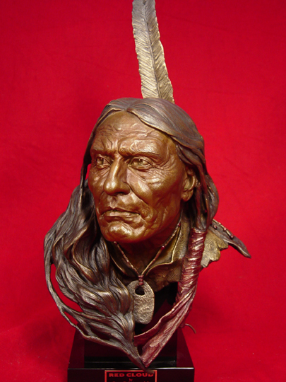 Red Cloud Bronze Sculpture