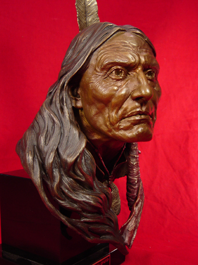 Red Cloud Bronze Sculpture