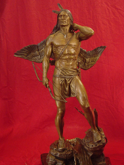 The Archer Bronze Sculpture by Greg Polutanovich