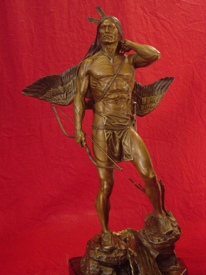 The Archer Bronze Sculpture by Greg Polutanovich