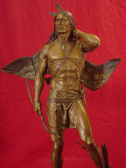 The Archer Bronze Sculpture by Greg Polutanovich