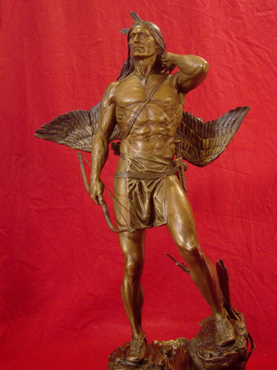 The Archer Bronze Sculpture by Greg Polutanovich