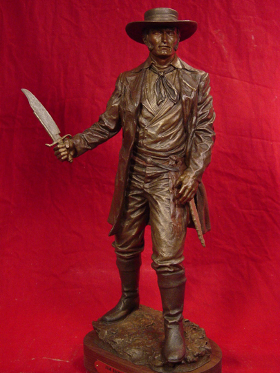 Jim Bowie Bronze Sculpture by Greg Polutanovich