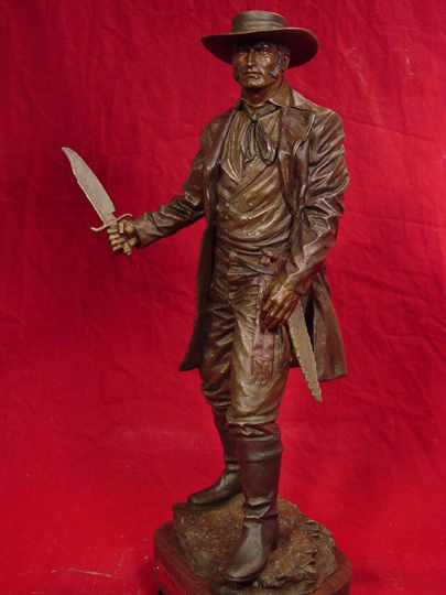 Jim Bowie Bronze Sculpture by Greg Polutanovich