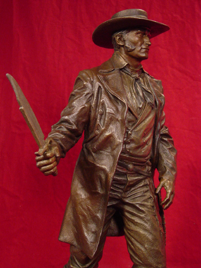 Jim Bowie Bronze Sculpture by Greg Polutanovich