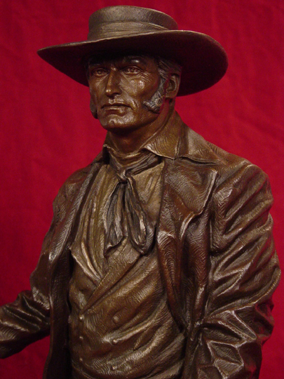 Jim Bowie Bronze Sculpture by Greg Polutanovich