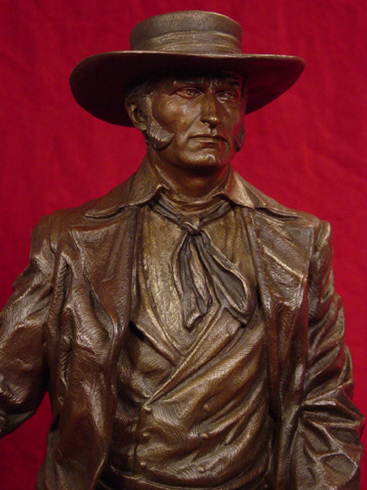 Jim Bowie Bronze Sculpture by Greg Polutanovich