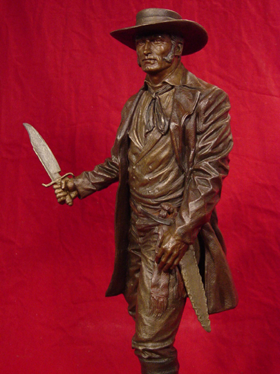 Jim Bowie Bronze Sculpture by Greg Polutanovich