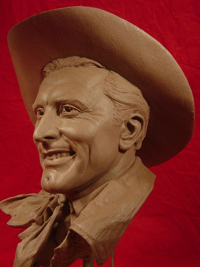 The Brave Cowboy Clay Sculpture