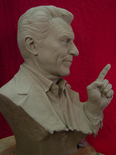 Don Francisco Commission Sculpture by Greg Polutanovich