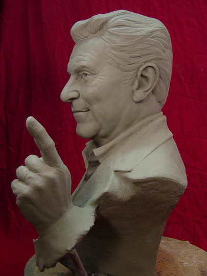 Don Francisco Commission Sculpture by Greg Polutanovich