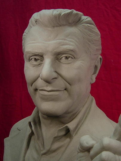 Don Francisco Commission Sculpture by Greg Polutanovich